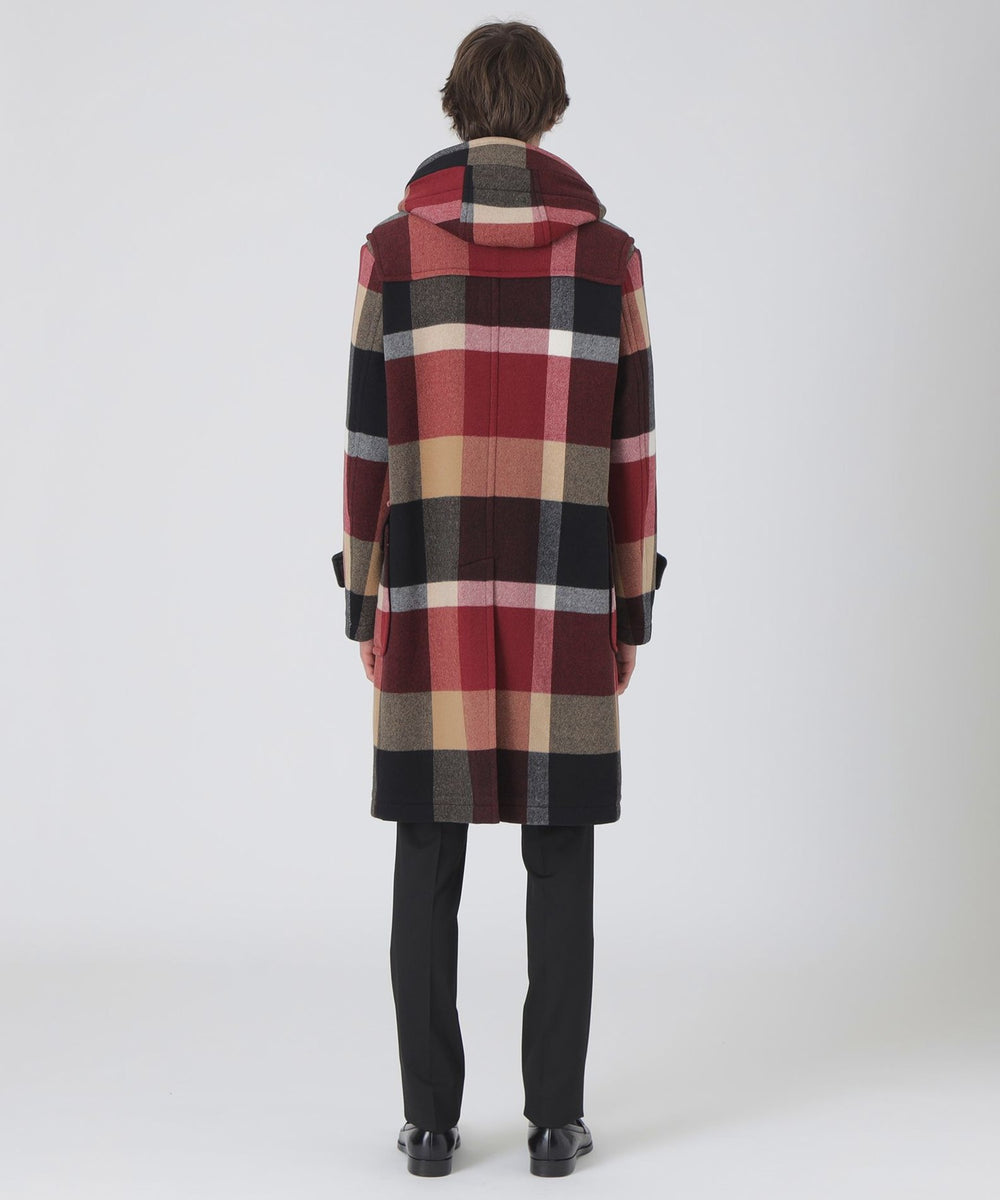 カールヘルム ダッフルコート 赤黒チェック 赤×黒チェックダッフル