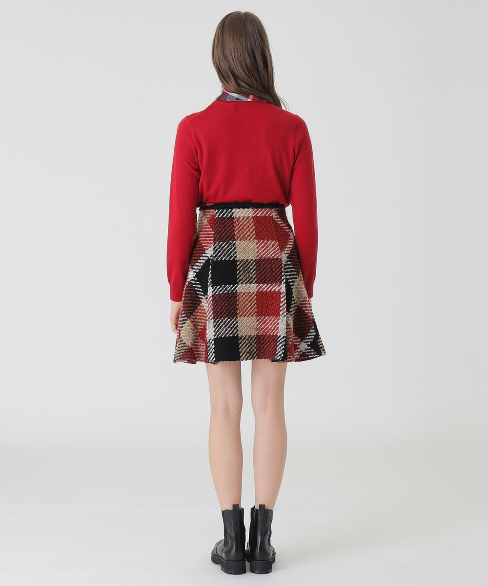 10th ANNIVERSARY】クレストブリッジチェックロービングツィードフレア