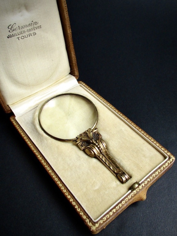 アンティークのルーペ／拡大鏡