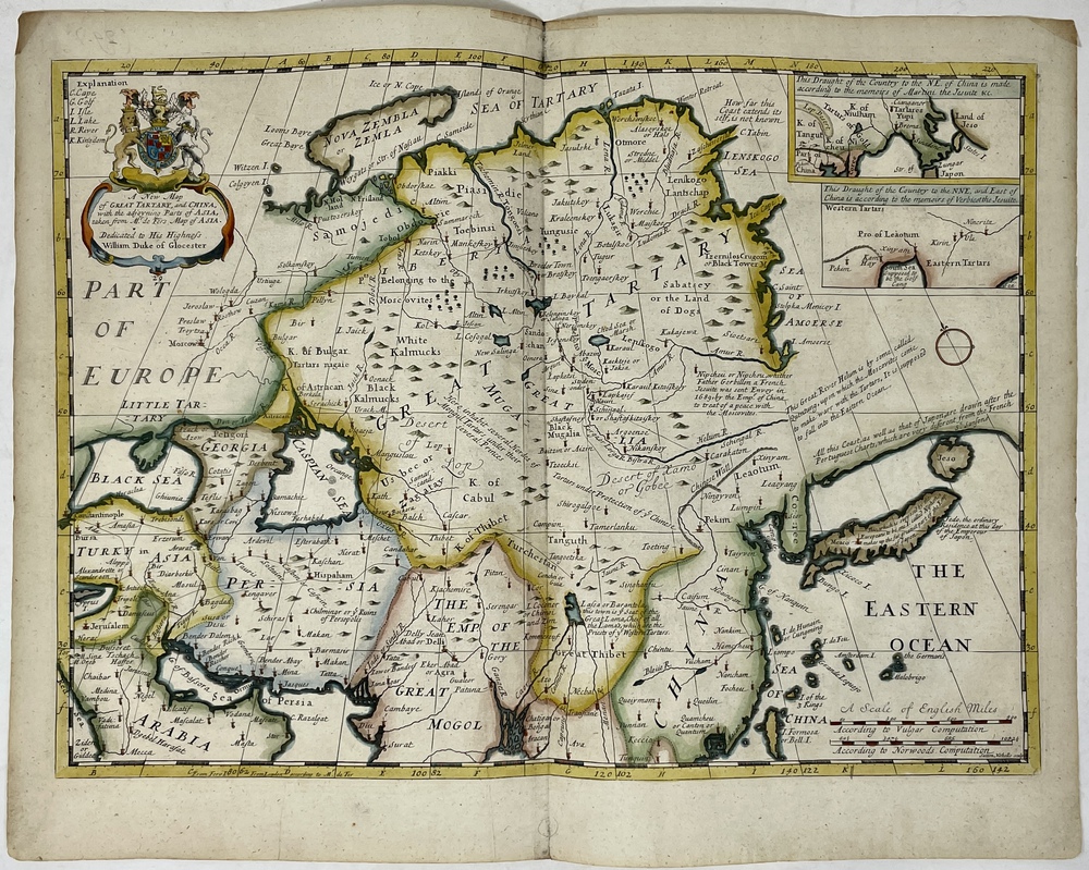 大韃靼と中国、ならびに隣接アジアの新しい地図：フェールのアジア図