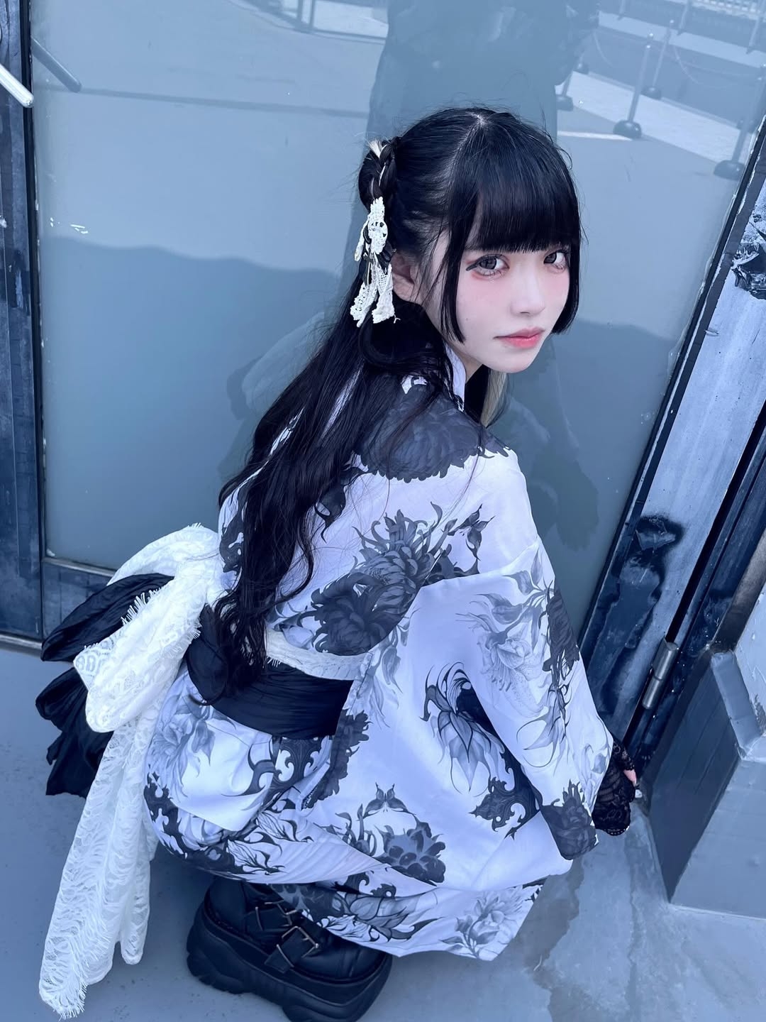 REFLEM【レフレム】2wayセパレート総柄浴衣5点SET(羽織・キャミ