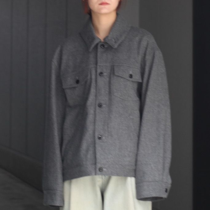 VOAAOV - 【残り一点】リサイクルメルトンシャツブルゾン | ACRMTSM