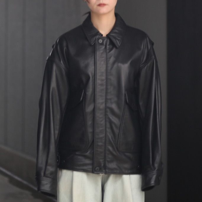 YOKE - 【残りわずか】Leather Flight Jacket | ACRMTSM ONLINE STORE