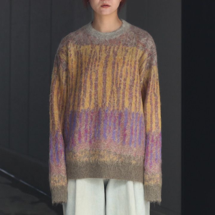 YOKE - 【残りわずか】Tree Jaquard Mohair Sweater | ACRMTSM ONLINE