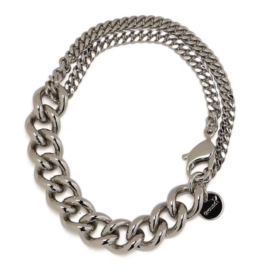 Ground Y - 【残り一点】二重チェーンブレスレット(SILVER) | ACRMTSM