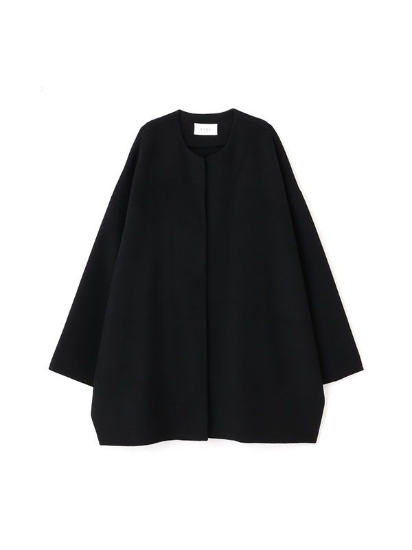 ETRE TOKYO - ウールリバーコクーンコート - BLACK | ADDICT WEB SHOP