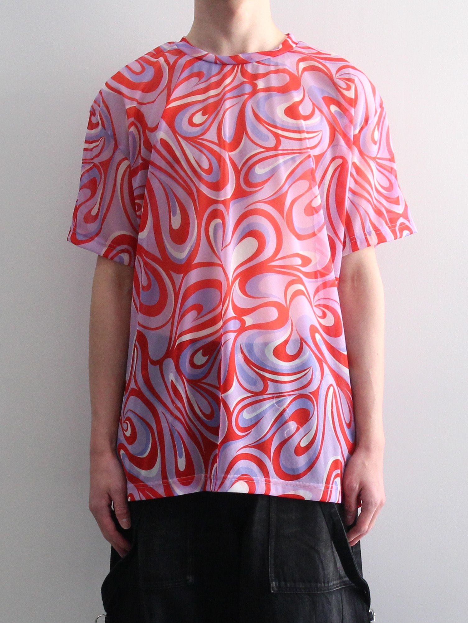 KIDILL - 総柄プリントTシャツ - SHORT SLEEVE POLY TEE - TEXTILE
