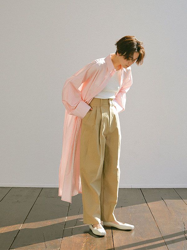 ETRE TOKYO - ハイウエストタックパンツ - BEIGE | ADDICT WEB SHOP