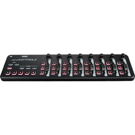 Korg NanoKONTROL2 Slim-Line USB MIDI Controller, Black NANOKON2BK