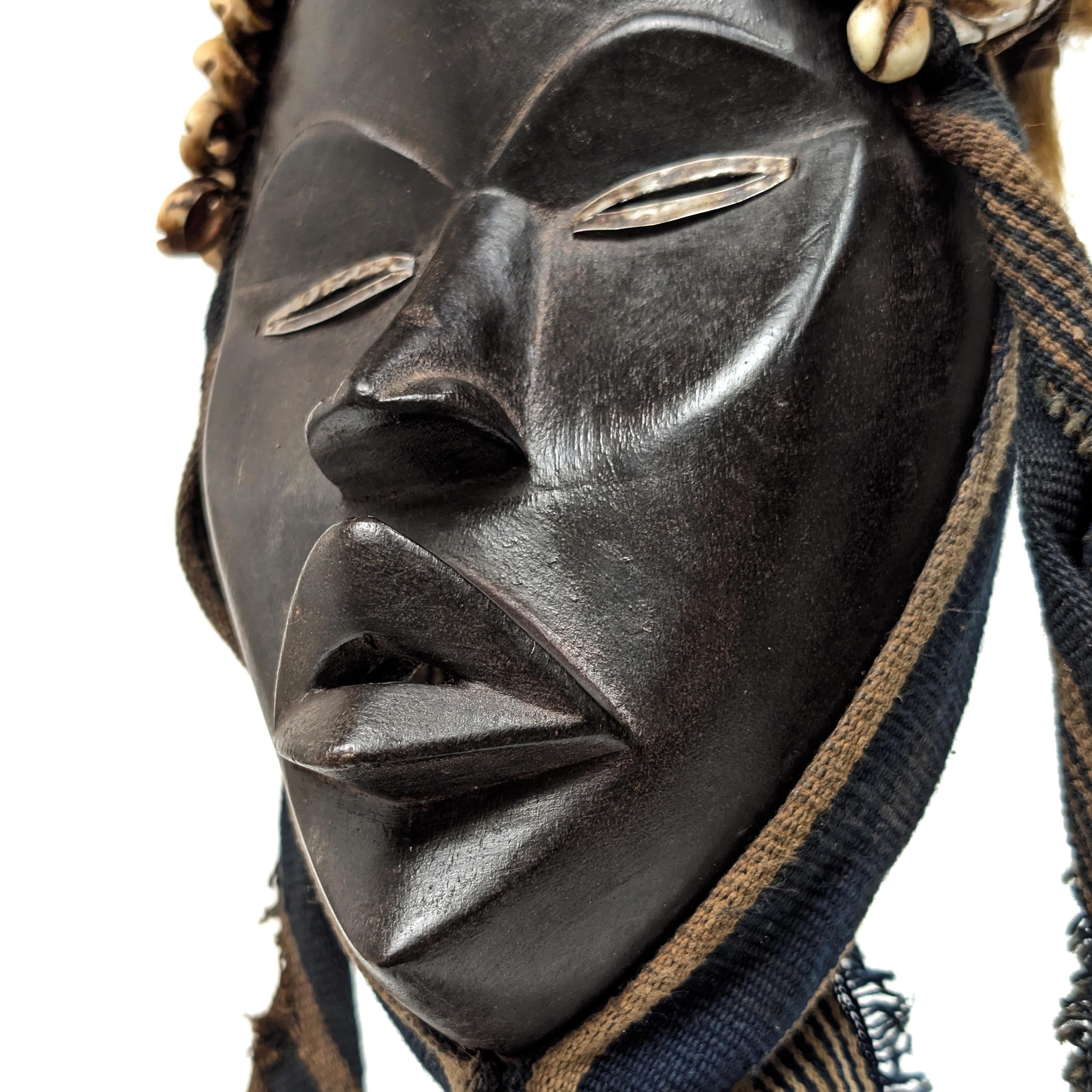 ダン族仮面 23cm アフリカン プリミティブアート マスク （p805-26