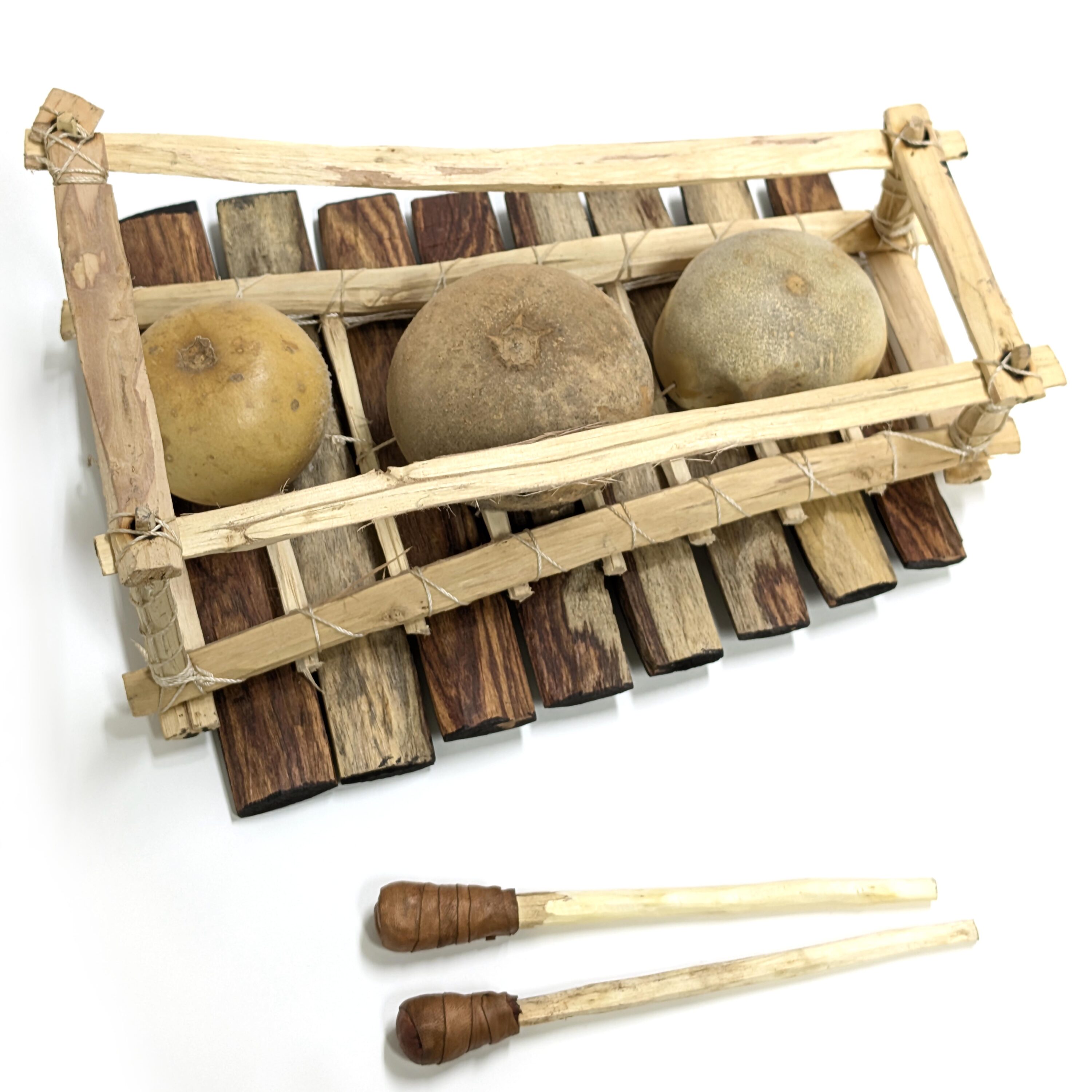 ミニ バラフォン ブルキナファソ製 8音 アフリカの打楽器 （r216-12