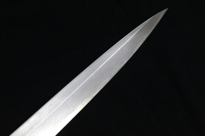 尚台刃物 柳刃包丁 一尺半 316mm 上霞 青鋼 水牛朴栗型柄 白鞘付 O791