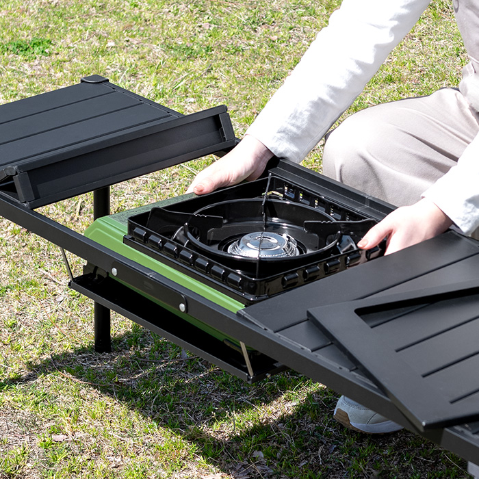 セット】コンロが1つ置けるマルチテーブル+専用板2枚セット | 家具