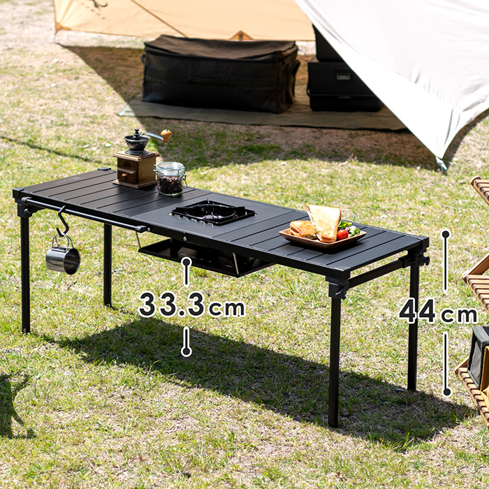 セット】コンロが1つ置けるマルチテーブル+専用板2枚セット | 家具