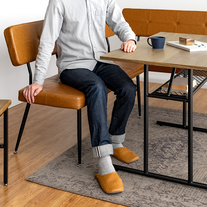 2人用 ダイニングベンチ・テーブル3点セット HOWARD〔ハワード