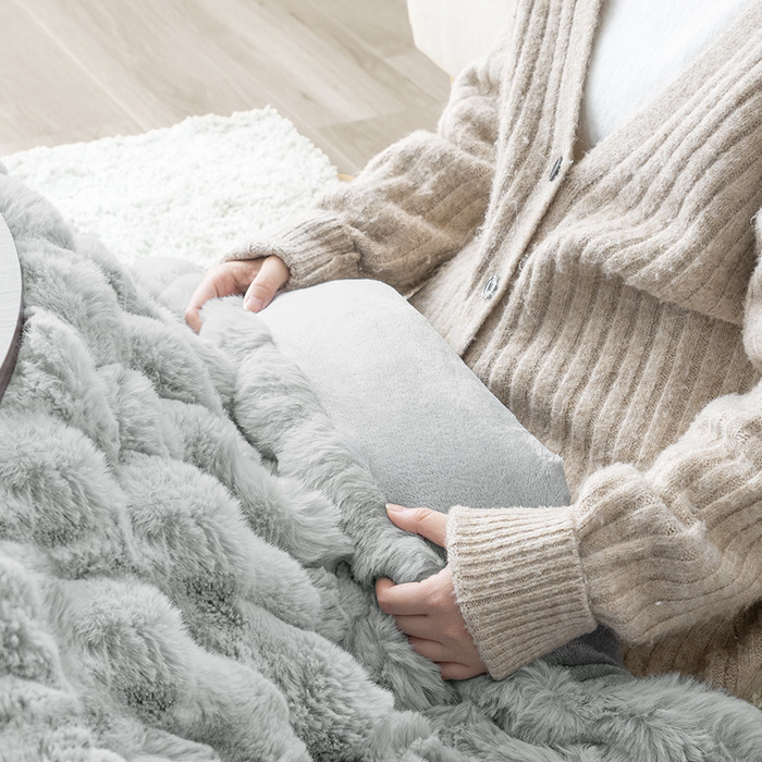 ぽこぽこラビットファー調こたつ布団Rabbie(ラビー)190×190cm 正方形