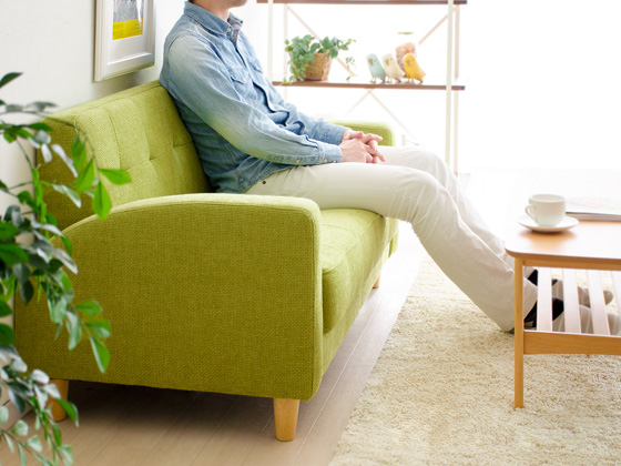 2人掛けソファ 北欧 ファブリック コンパクト aic | 家具・インテリア