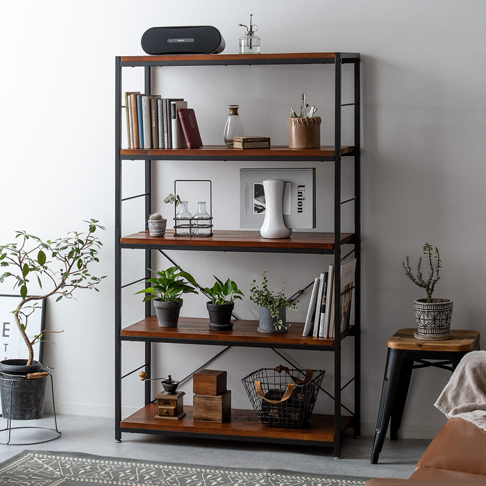 ヴィンテージウッドオープンラック BILLS(ビルズ) 90cm幅 3段タイプ