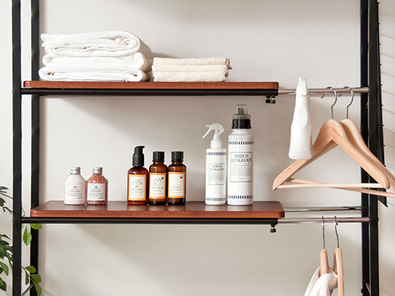 伸縮ランドリーラック FELICIA (フェリシア) 棚タイプ | 家具