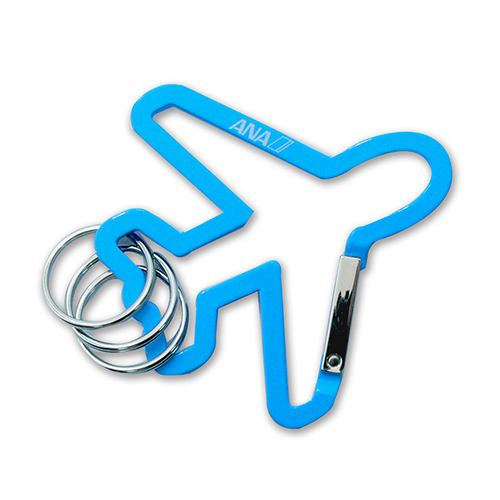 ANA本革ハートキーホルダー（ブルー）