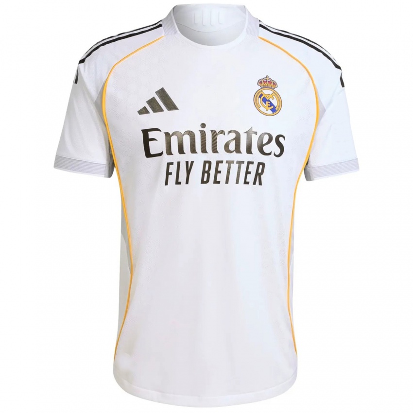 メンズゴンサロガルシア#30白黄ホームシャツ2025/26ジャージーユニフォーム