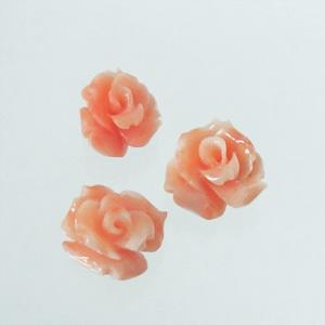 ピンクサンゴ カービング(バラ) 14-15mm - アサオ工芸オンライショップ