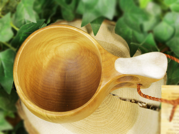 ククサ ホオノキ 手彫り 一点もの ククサ ホオノキ 手彫り 一点もの