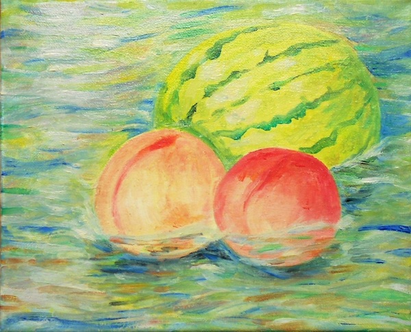 W. P. PING 油彩画 水辺の風景 油彩画 水辺の風景 水辺の風景」 by