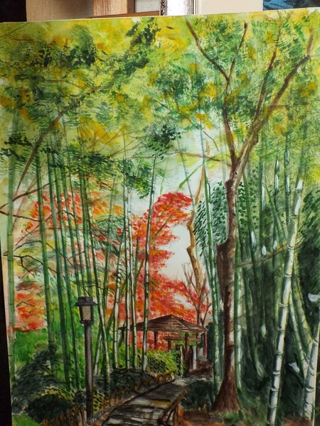 竹林の小路」 by ふさよ｜Artmeter｜暮らしを彩るアートが、きっと見つかる