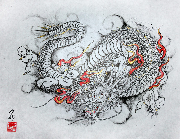 雲龍図」 by 令始(レイシ)｜Artmeter｜暮らしを彩るアートが、きっと