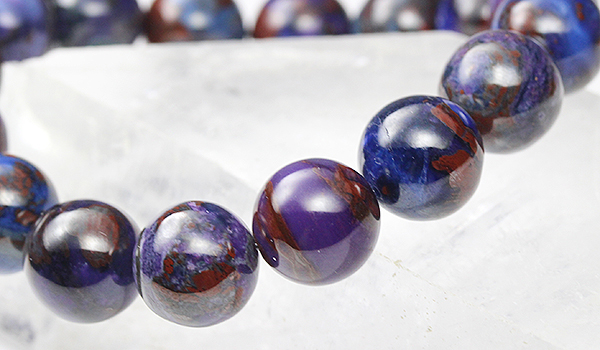 特選品】マトリックススギライト13mmブレスレット-052水晶クラスター