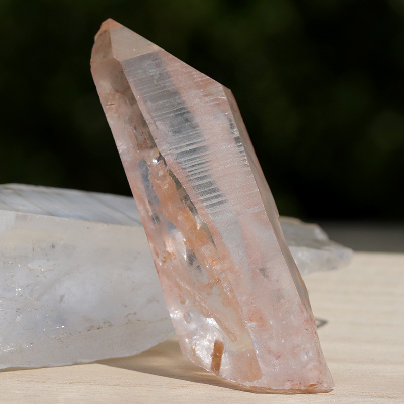 ブラジル産ピンクレムリアンシード原石（水入り）-430水晶クラスター