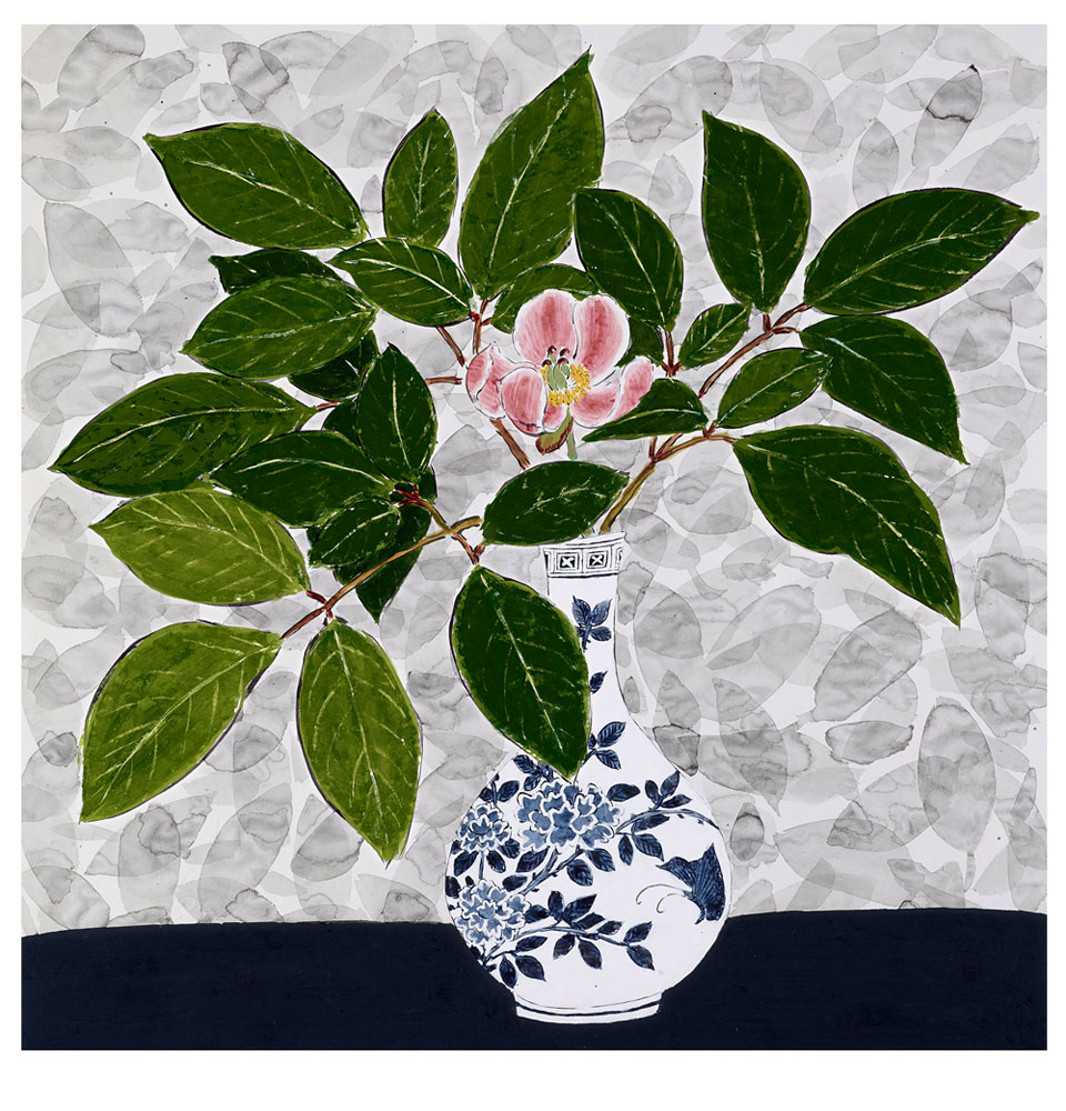 ○新品未使用！青木 乃里子 秋桜 絵画 ジクレー 版画 111/200 額 箱付