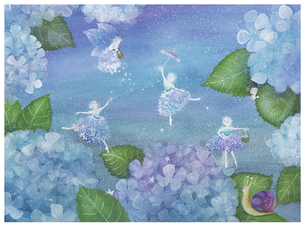 横山真弥 絵画(版画/アーカイバル) 6月のダンス|アート＆フレーム|絵と