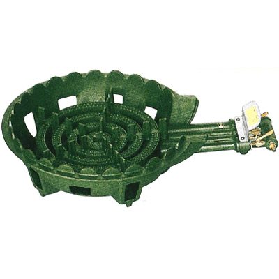 鋳物コンロ 4連コンロ(種火付)LPガス※メーカー直送品 - 大工道具・金物