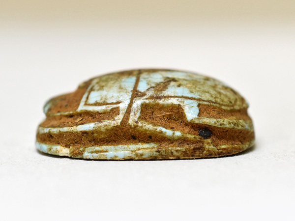 2412】古代エジプトやや大きめのファイアンス製スカラベ(フンコロガシ