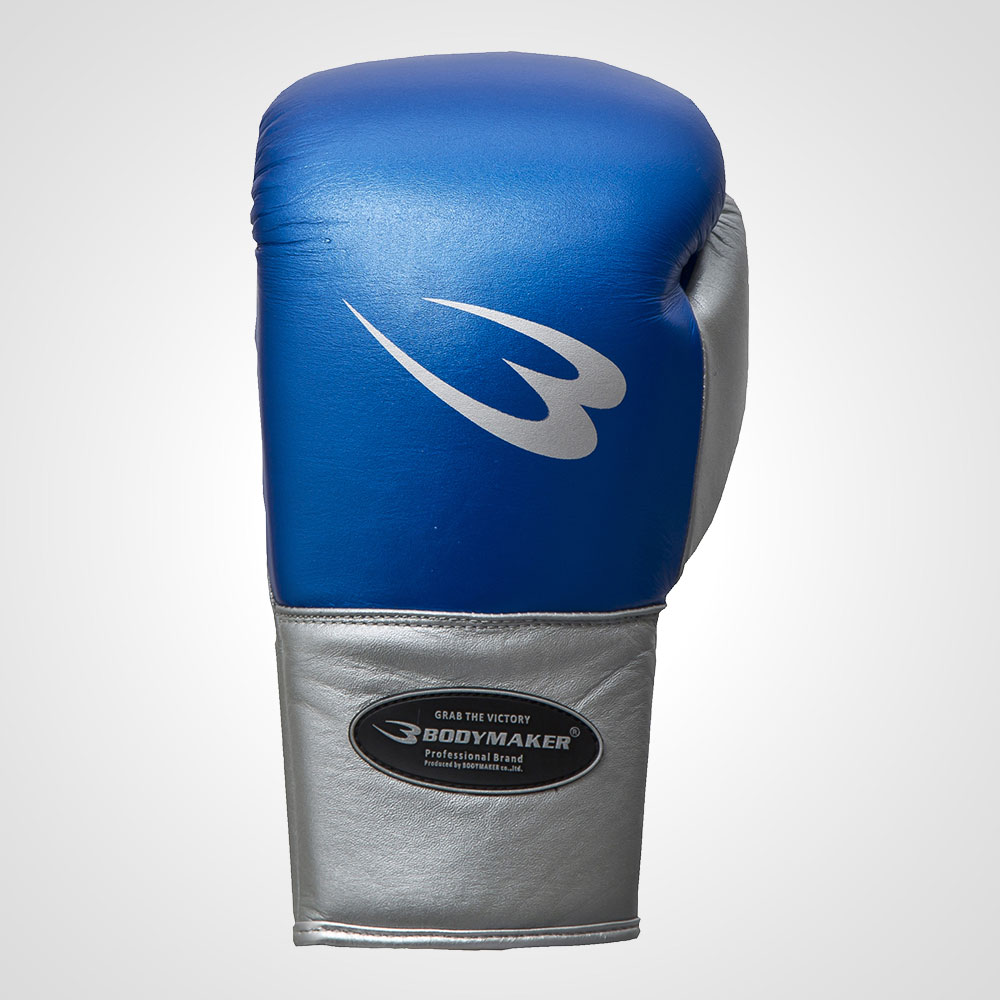 ボクシンググローブメタリック レースアップ 8OZ ブルー KG0888BL