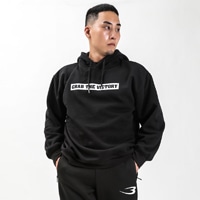 スウェット裏起毛パーカー ボックスロゴ M ブラック MS220MBK