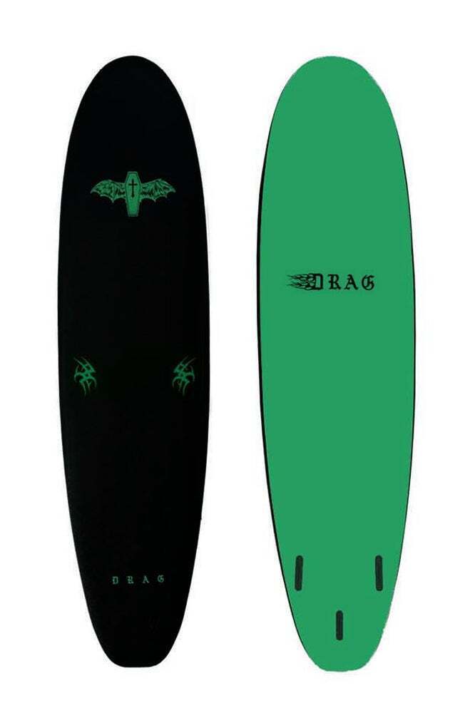 DRAG SOFTIES Coffin 7' Mini Mal Thruster. Designed for beginners