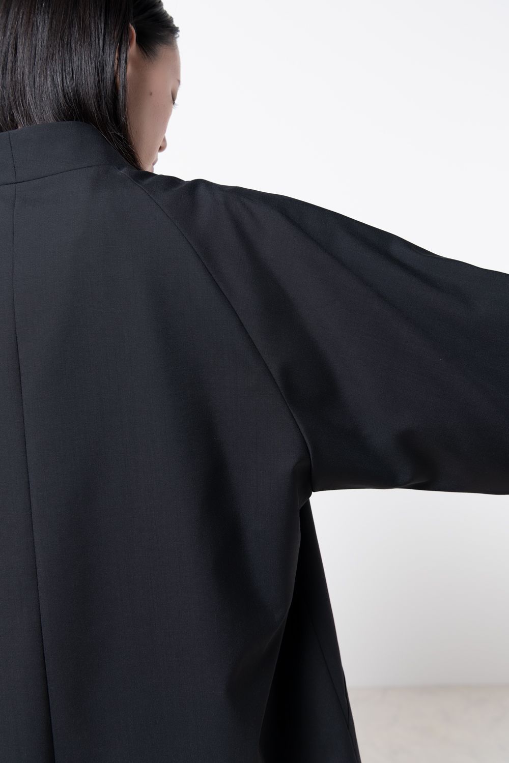 VU - 【ラスト1点 / 23AW】no collar jacket [BLACK] - ノーカラー