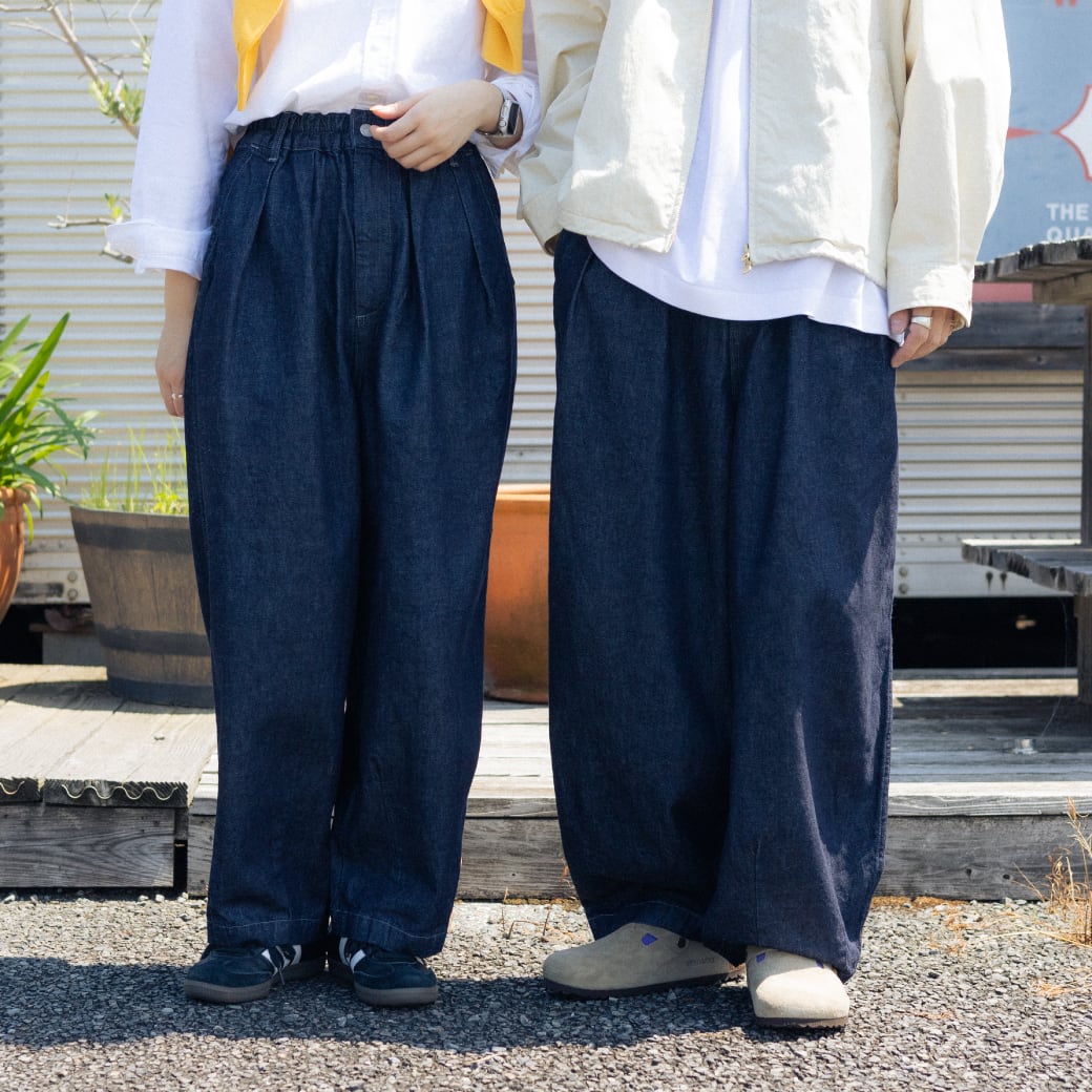 HARVESTY ハーベスティ デニムサーカスパンツ ナローシルエット｜BORN