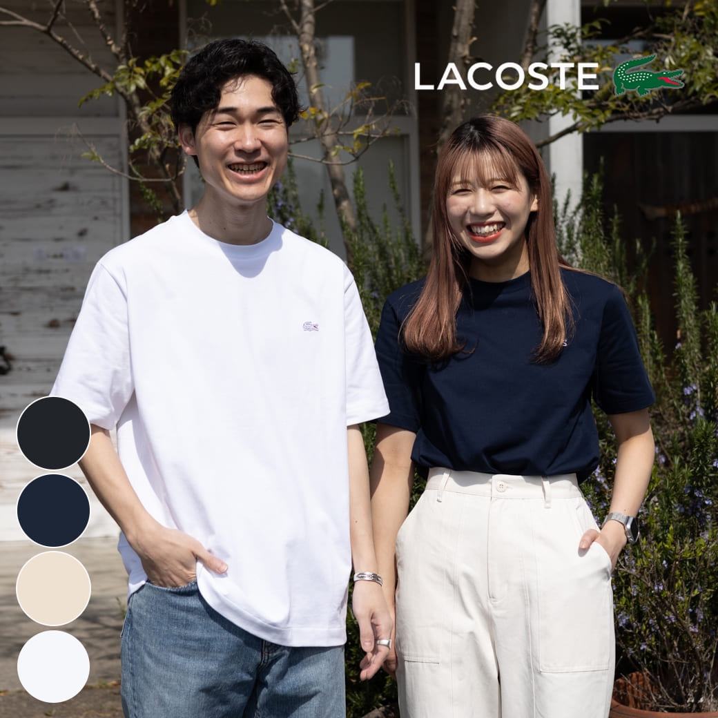 LACOSTE ラコステ アウトライン クロック クルーネック Tシャツ｜BORN