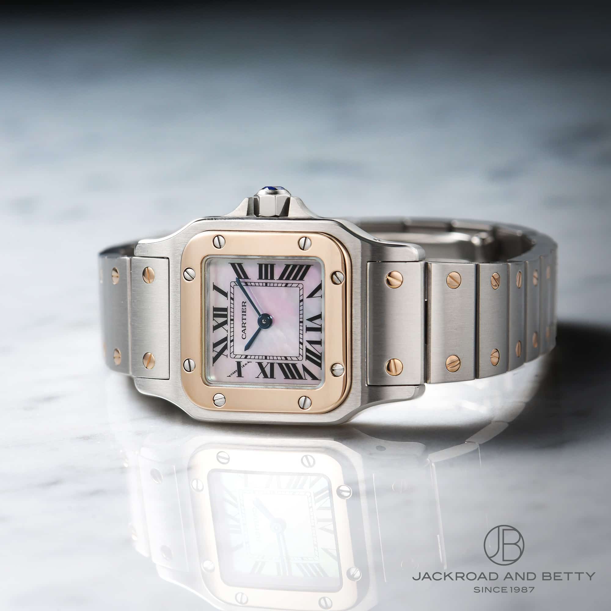 カルティエ サントス ガルベ SM コンビ SS/YG ベルト ブレス コマ 駒