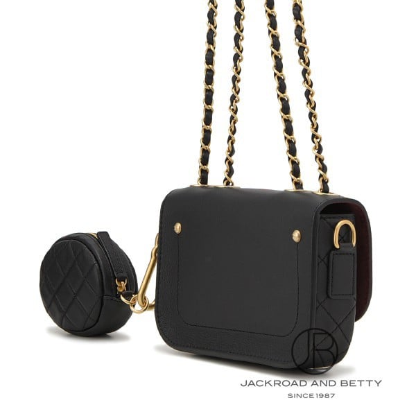 フラップバッグ& コインパース ブラック 黒[AS1094 B01407 94305] flap