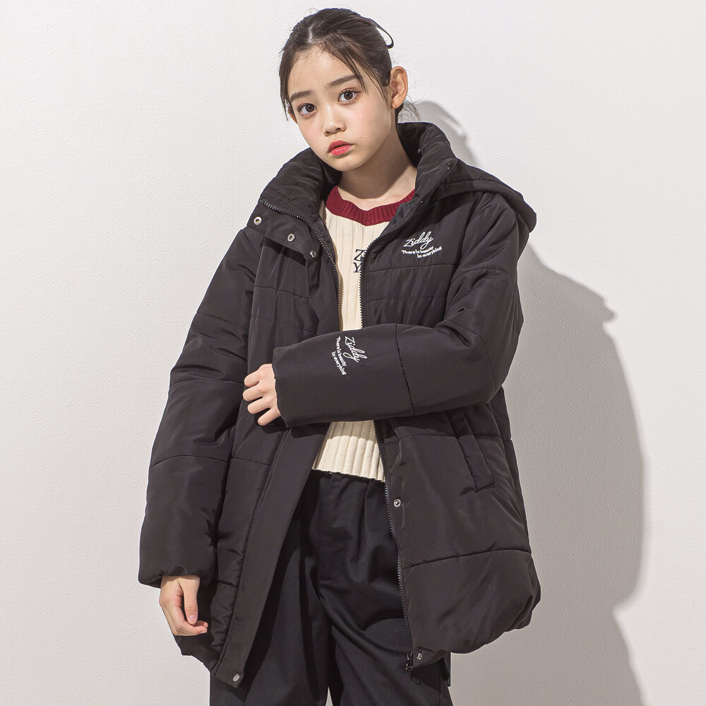 中綿コート(130~160cm)(130cm ブラック): ジャケット/アウター【べべ