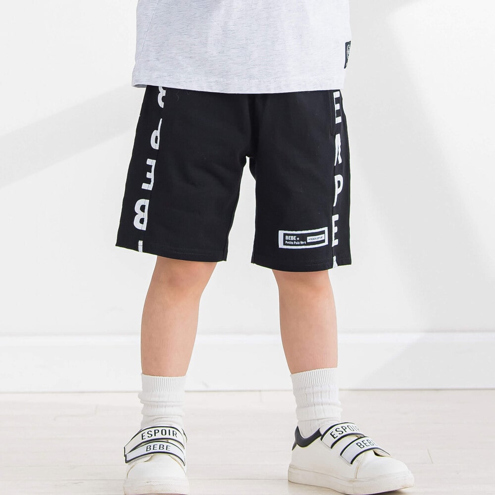 お揃い】PPVロゴプリントサイド切り替えハーフパンツ(95~150cm)(95cm