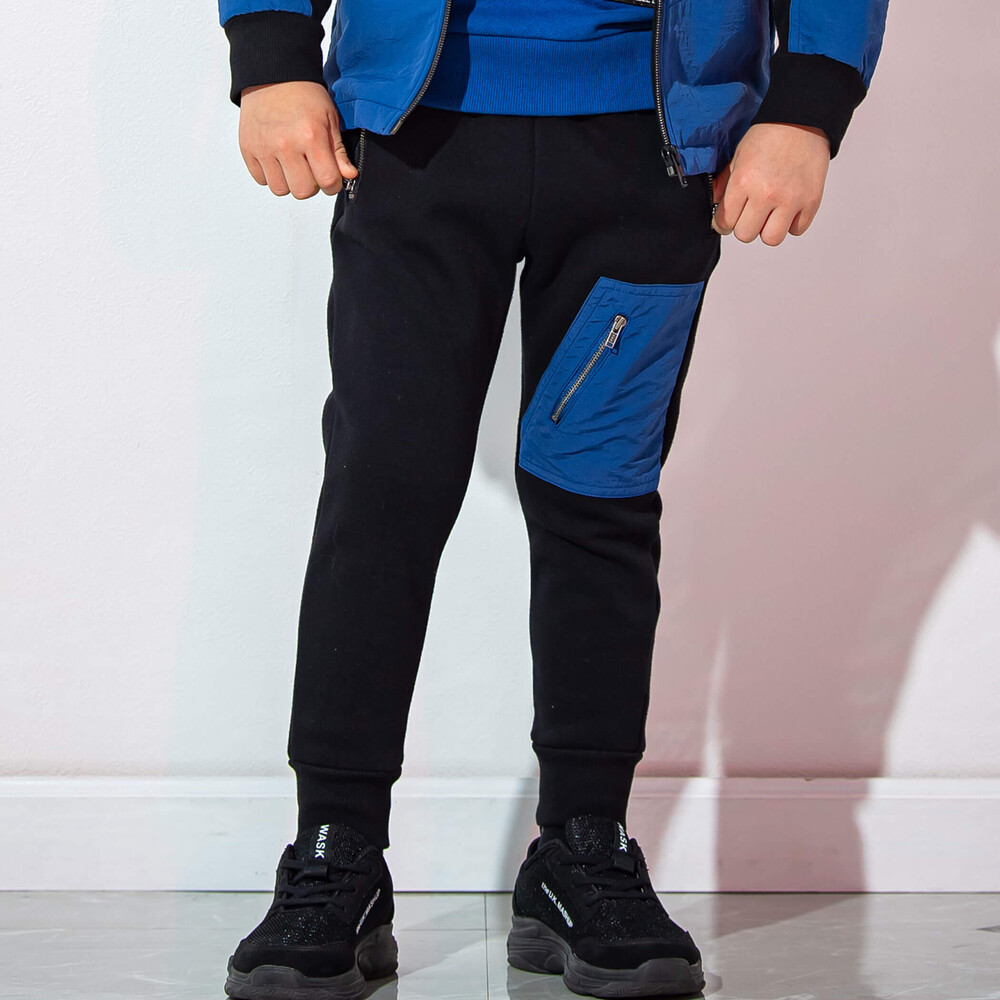 ファスナーポケット付きエステル裏起毛パンツ(100~160cm)(100cm