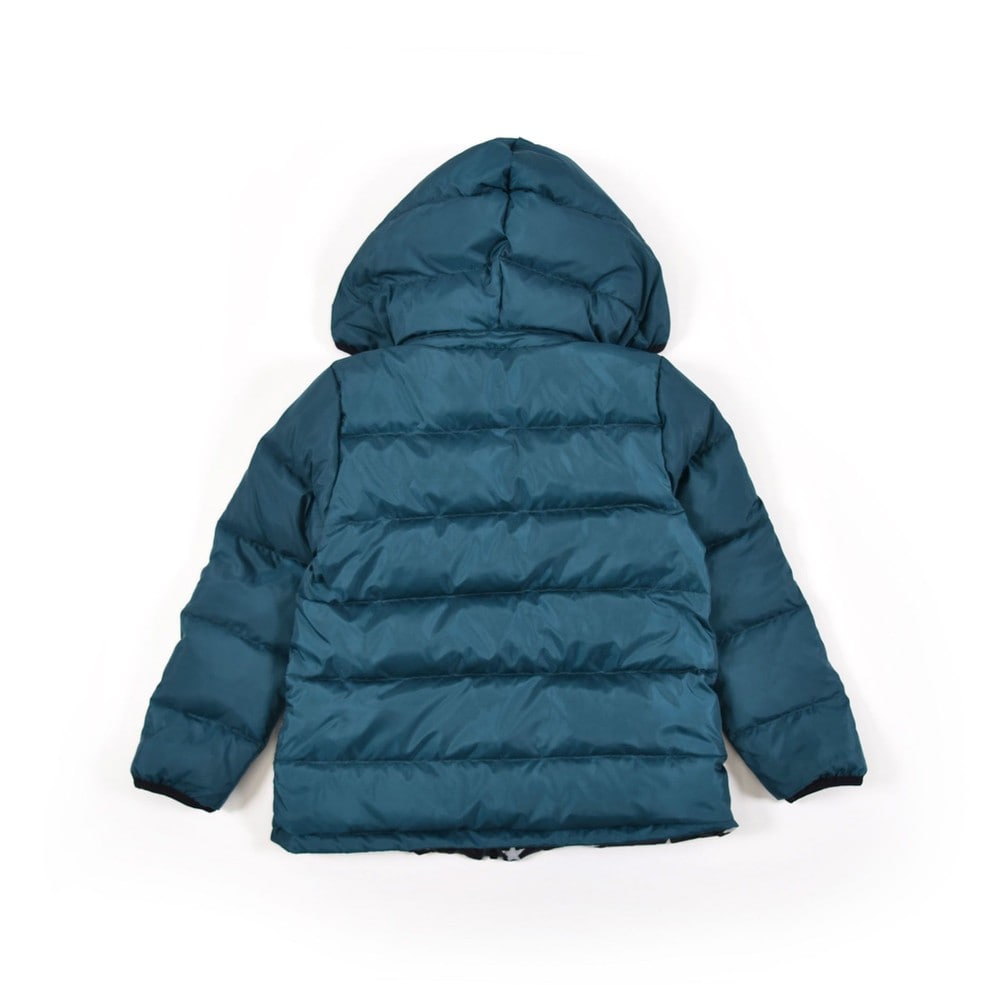 リバーシブル 星柄 ダウン コート（100cm～140cm）(100cm グリーン