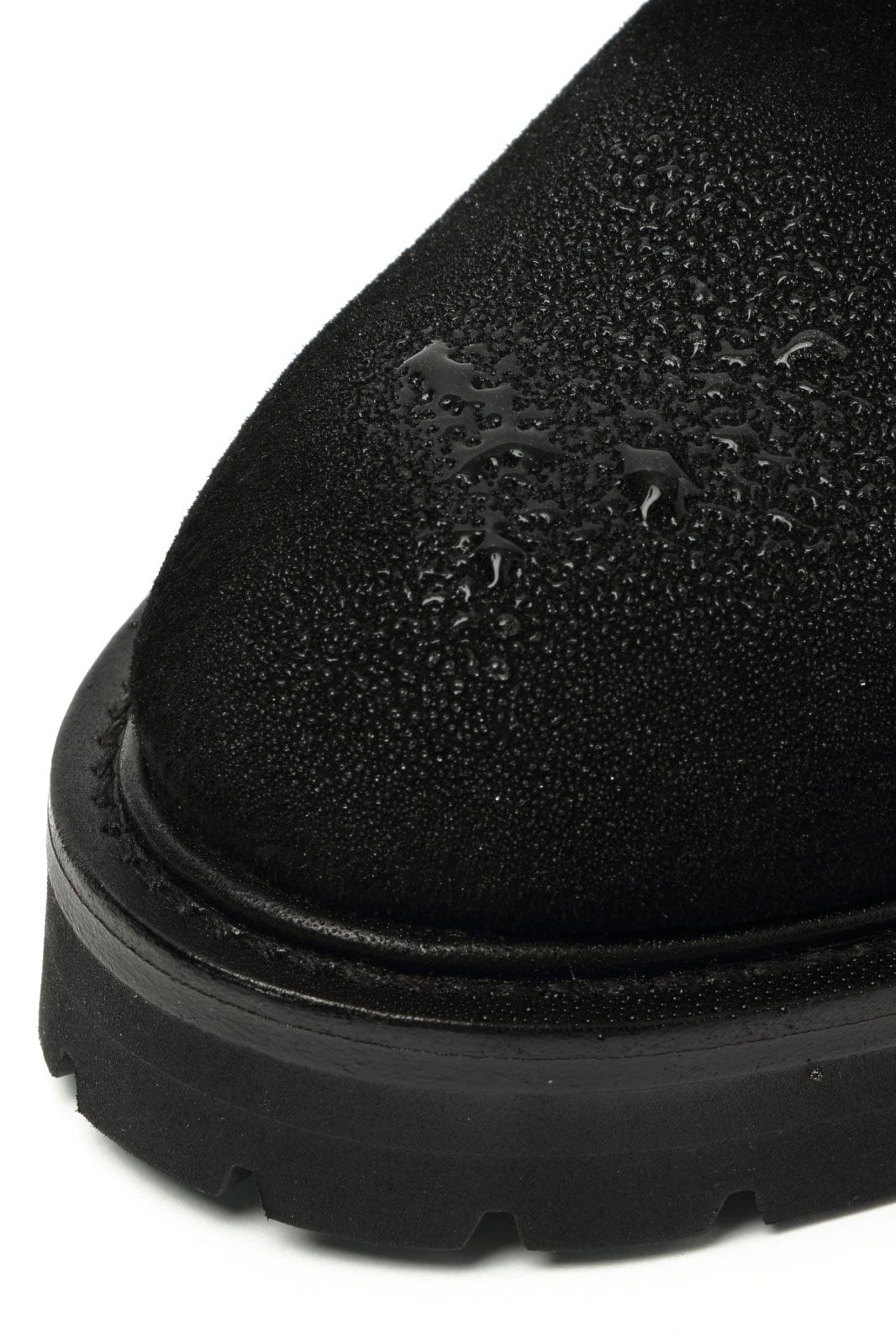 WH - 【干場スペシャル】 撥水スエード 外羽根 プレーントゥ シューズ