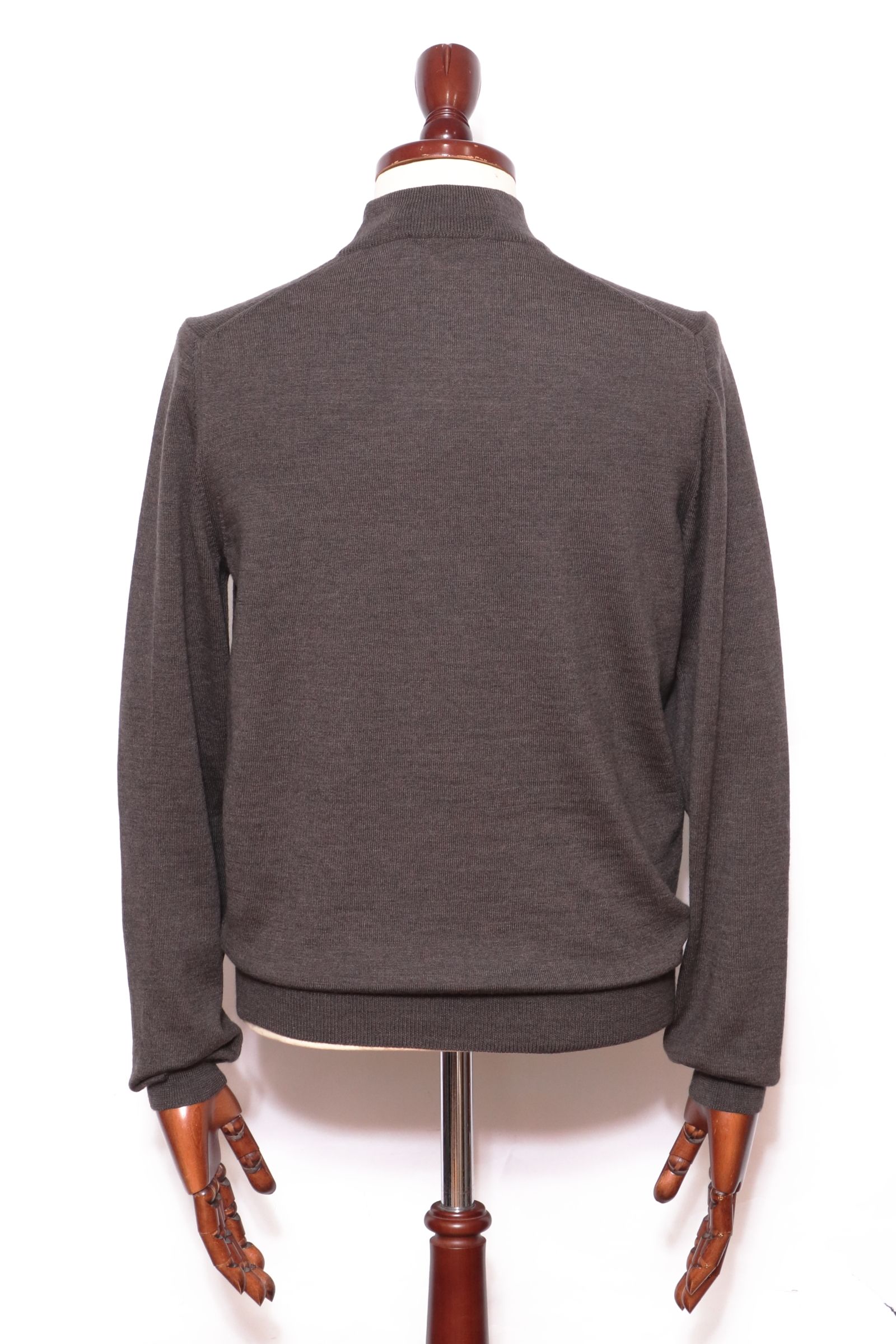 Gran Sasso - 12G ハイゲージ メリノウール モックネック ニット 55108